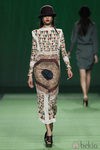 Vestido largo estampado de Martin Lamothe en la Fashion Week Madrid