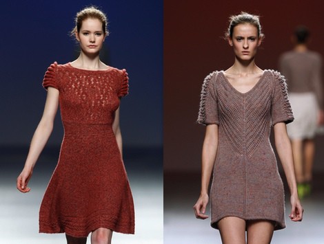 Vestido de punto en color caldero de Sita Murt en la Fashion Week Madrid