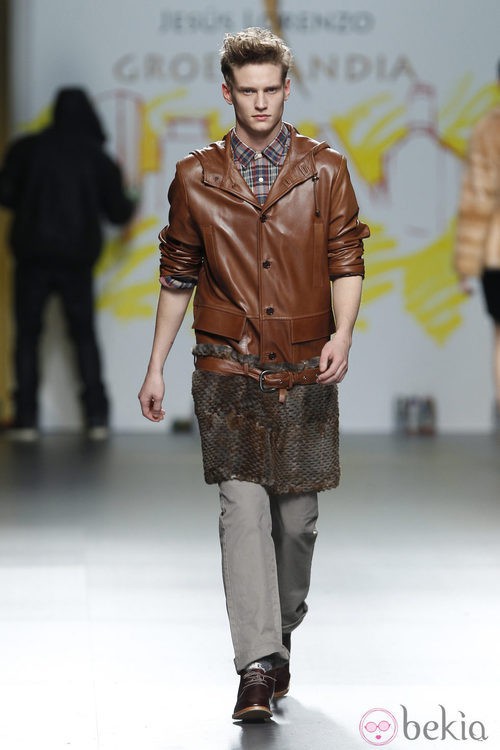 Chaqueta de piel de caballero de la colección otoño/invierno 2012/2013 de Jesús Lorenzo