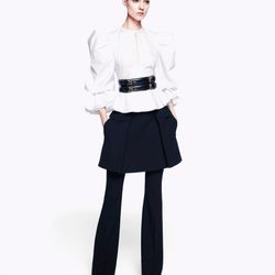 Camisa blanca de la colección pre-fall 2012 de Alexander McQueen