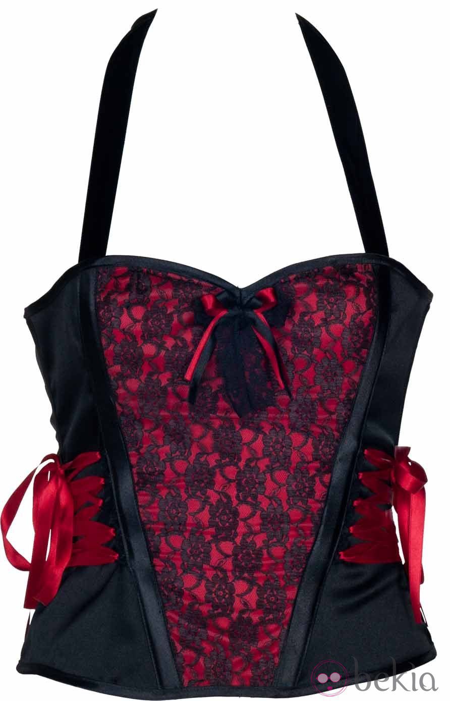 Corset de encaje de la colección especial de San Valentín de Miss Self Destructive
