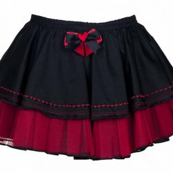 Minifalda de volantes de la colección especial de San Valentín de Miss Self Destructive