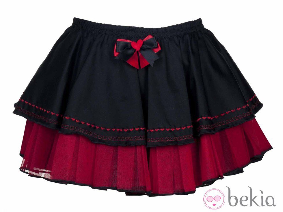 Minifalda de volantes de la colección especial de San Valentín de Miss Self Destructive