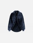 Polo oversize con acabados efecto washed desgastado en negro de Pepa Salazar x Bershka