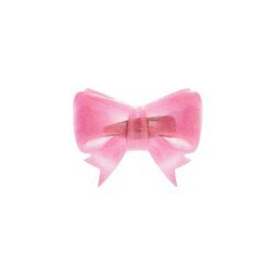 Pinza con forma de lazo en color rosa de Pepa Salazar x Bershka