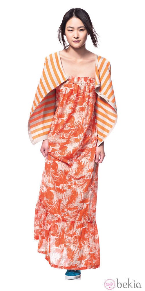 Vestido estampado de la nueva colección primavera/verano de Benetton