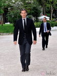 Iñaki Urdangarín con americana negra y pantalones gris plomo