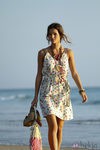 Vestido blanco estampado de la nueva colección de Indiwoman