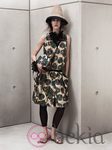 Vestido con estampados verdes de Marni para H&M