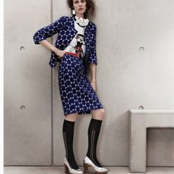 Conjunto con grandes topos azules de Marni para H&M