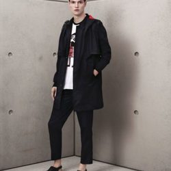 Trench negro masculino de Marni para H&M
