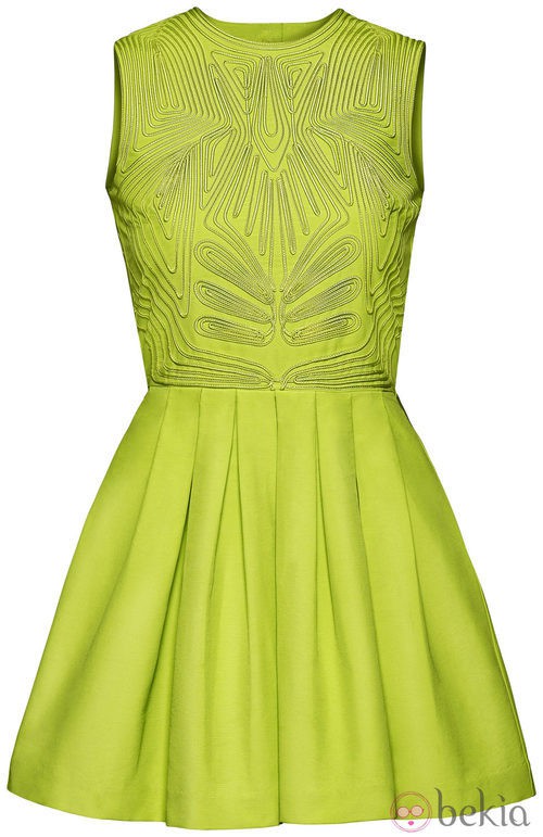 Minivestido amarillo cítrico de la nueva colección H&M Conscious