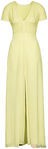 Vestido largo amarillo de la colección H&M Conscious