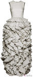 Vestido blanco roto con volantes colección H&M Conscious 