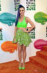 Katy Perry de verde flúor en los Nickelodeon Kids' Choice Awards 2012