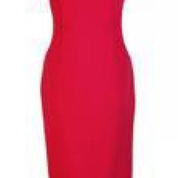 Vestido rojo palabra de honor de la nueva colección de Vicky Martín Berrocal