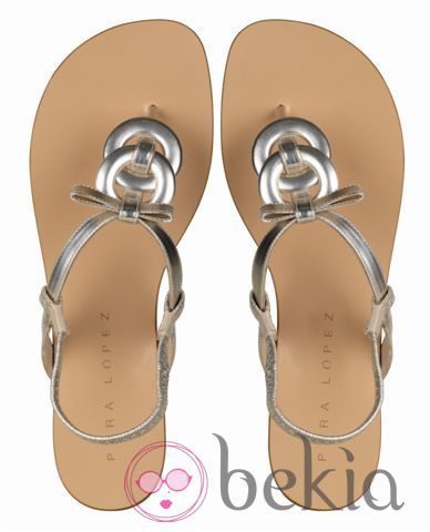 Sandalias 'Murano Platin' de la colección verano 2012 de Pura López