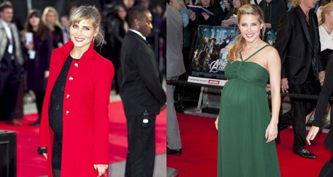Elsa Pataky con vestido verde de Hoss Intropia en el estreno de 'Los Vengadores' en Londres