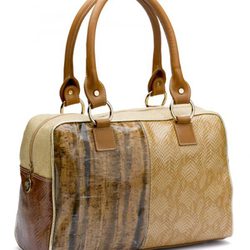 Bolso en tonos marrones de la colección primavera/verano 2012 de BF Colección Europa