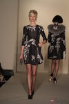 Vestido negro estampado de la temporada otoño/invierno de Oscar de la Renta 2012/2013