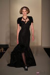 Vestido de fiesta negro de la temporada otoño/invierno de oscar de la Renta 2012/2013