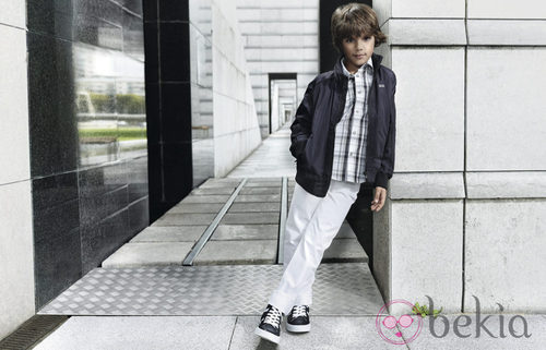 Cazadora y camisa de cuadros de la nueva colección de Boss Niños primavera/verano 2012
