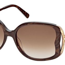 Gafas de sol marrones tipo mariposa de la nueva colección primavera/verano 2012 de John Galliano