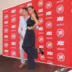 Irina Shayk y Arthur Sales en la presentación de la nueva colección Otoño/Invierno de Xti