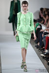 Traje peplum verde mint de la Colección Crucero 2013 de Oscar de la Renta