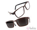 Lentes Transitions modelo Lindberg con forma rectangular