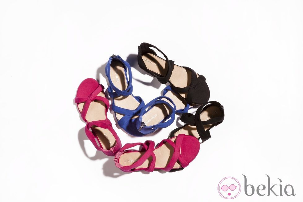 Sandalias flúor de la nueva colección de Suite Blanco primavera/verano 2012