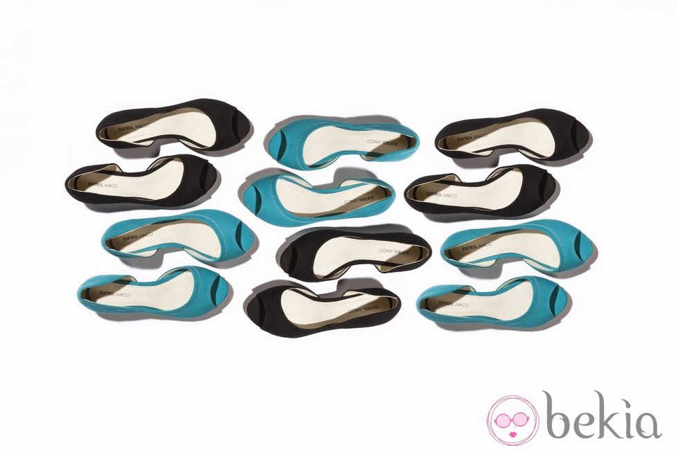 Bailarinas peeptoes de la nueva colección de Suite Blanco primavera/verano 2012