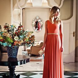 Maxivestido naranja de la colección verano 2012 de BDBA