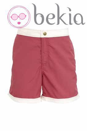 Bañador masculino rosa y blanco de la nueva colección de baño 2012 de Asos