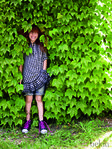 Vestido con estampado de cuadros de la colección verano 2012 de Benetton Niños