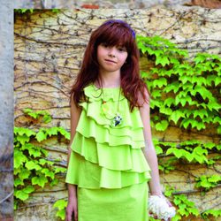 Vestido verde mint de la colección verano 2012 de Benetton Niños
