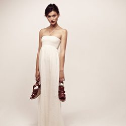 Maxivestido blanco de la colección I.CODE de IKKS verano 2012
