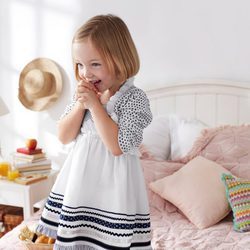 Vestido blanco de niña de la nueva colección My Chicco de la casa italiana Verano 2012