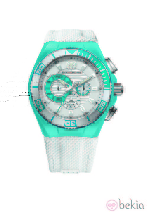 Reloj blanco y turquesa de la nueva colección verano 2012 de Locker by TechnoMarine