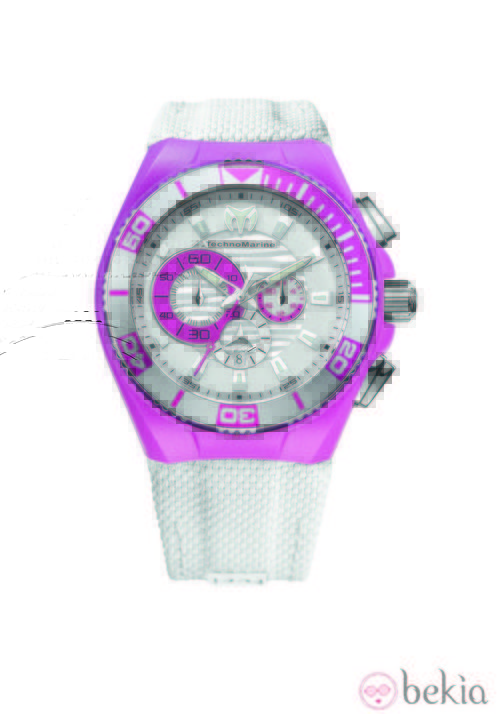 Reloj blanco y lila de la nueva colección verano 2012 de Locker by TechnoMarine