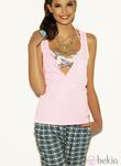 Camiseta rosa y pantalón estampado de la colección verano 2012 de Suiteblanco