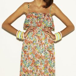 Maxivesido con estampado floral de la colección verano 2012 de Suiteblanco