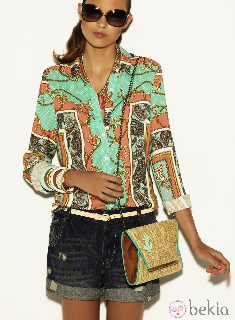 Camisa con estampado panuelo de la colección Verano 2012 de Suiteblanco