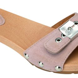 Sandalia rosa de madera de la nueva colección de Scholl para este verano 2012