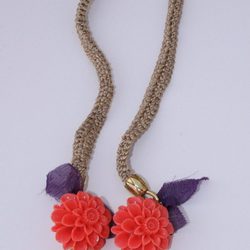 Collar trenzado de la colección de joyas de Vanesa Romero