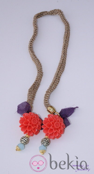 Collar trenzado de la colección de joyas de Vanesa Romero