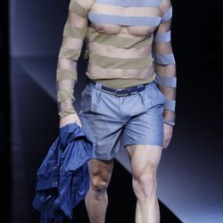 Emporio Armani apuesta por las rayas en la Semana de la Moda masculina de Milán