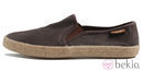 Zapatilla en marrón de lino de la colección Victoria by BAMBA verano 2012