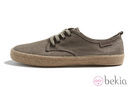 Zapatilla de lino en taupe de la colección Victoria by BAMBA verano 2012