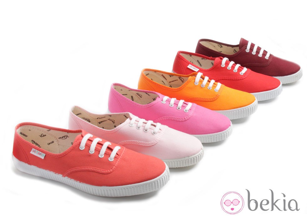 Zapatillas de lino en colores puesta de sol de la colección Victoria by BAMBA verano 2012